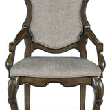 Ashley Furniture - Maylee Dining Arm Chair - Dark Brown Fabric|Wood - Chairs - Additional View 2