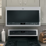 GE PROFILE STAINLESS 2.1CU OVER-THE-RANGE MICROWAVE OVEN - Pearl Silver|Black - Microwaves - Additional View 2