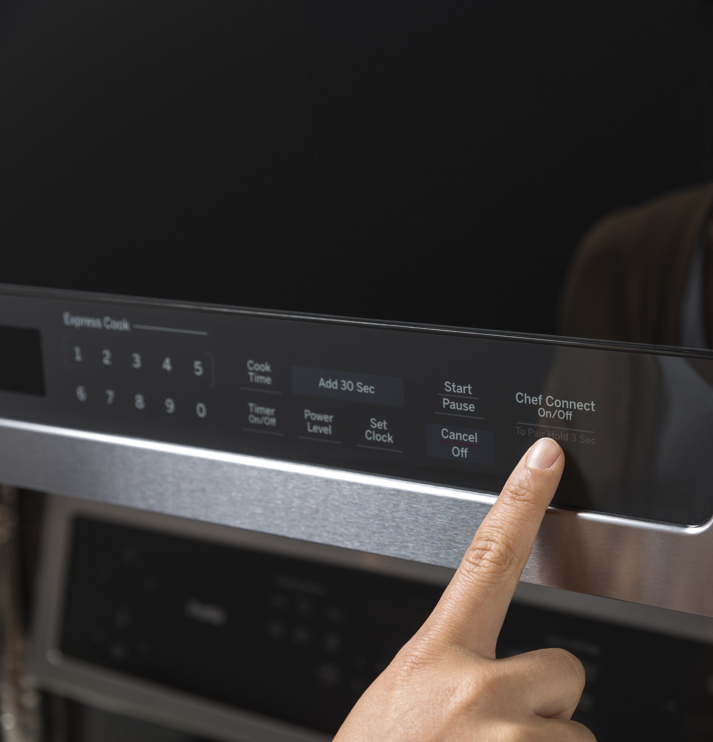 GE PROFILE STAINLESS 2.1CU OVER-THE-RANGE MICROWAVE OVEN - Pearl Silver|Black - Microwaves - Additional View 6
