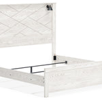 Ashley Furniture - Gerridan King Lighted Bed - White Wood - Beds - Additional View 2