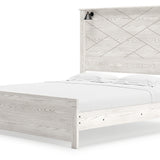Ashley Furniture - Gerridan King Lighted Bed - White Wood - Beds - Additional View 4
