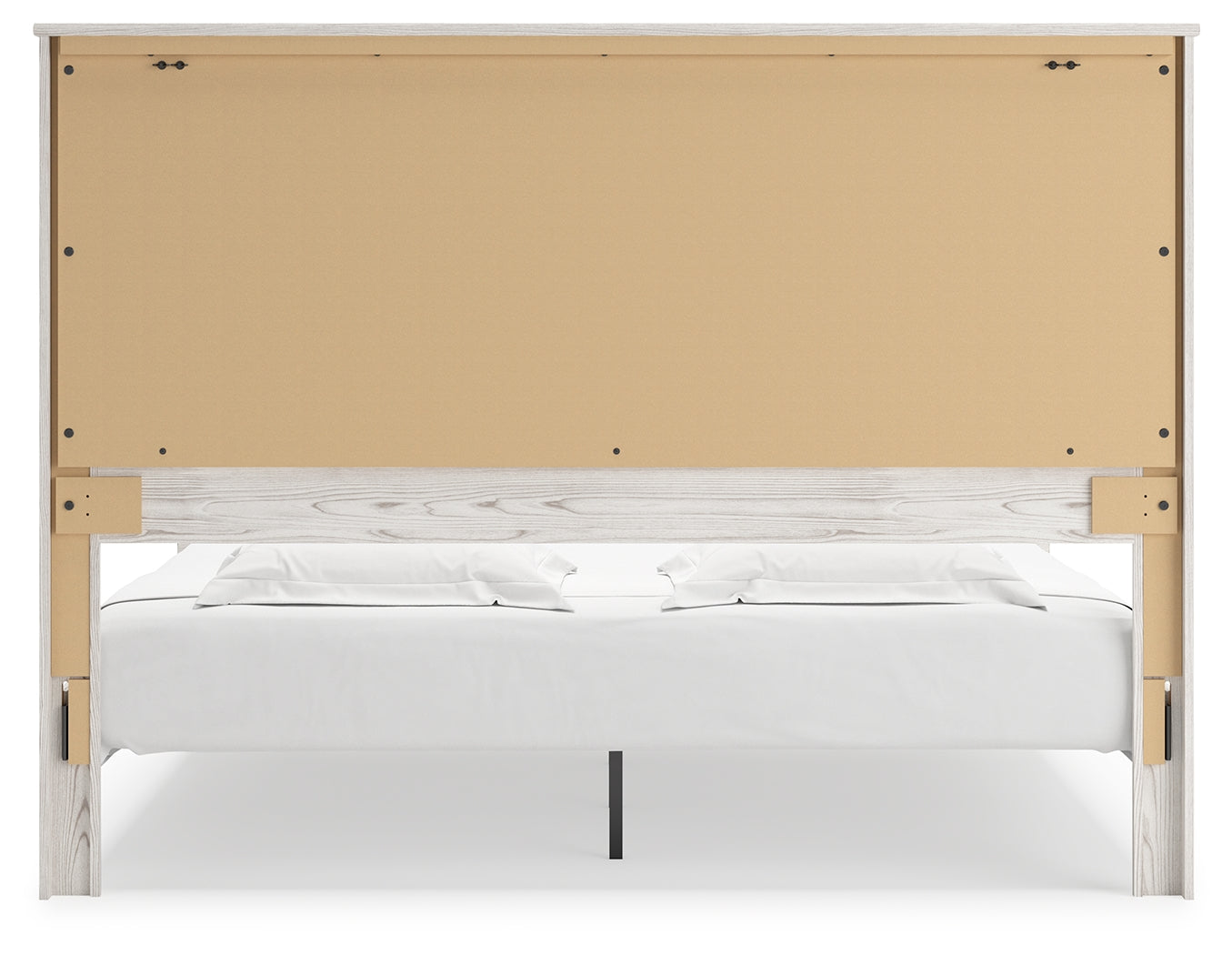 Ashley Furniture - Gerridan King Lighted Bed - White Wood - Beds - Additional View 6