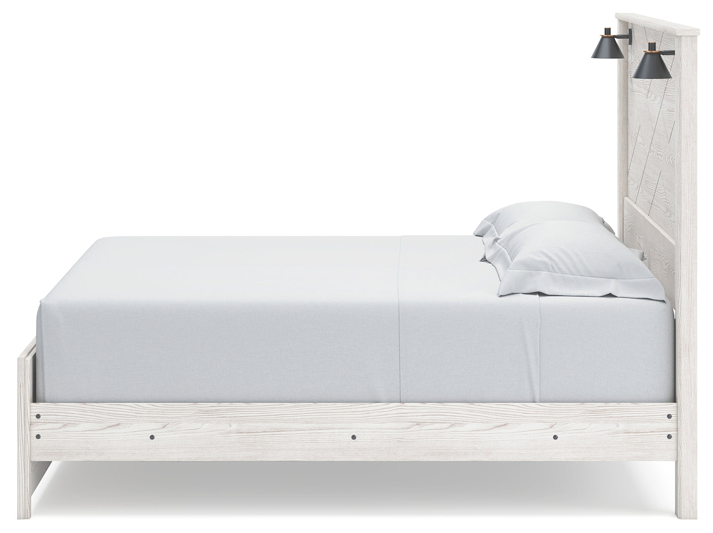 Ashley Furniture - Gerridan King Lighted Bed - White Wood - Beds - Additional View 7