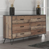 New Classic - Elk River Rustic Dresser - Light Brown Wood - Dresser & Mirror - Additional View 4