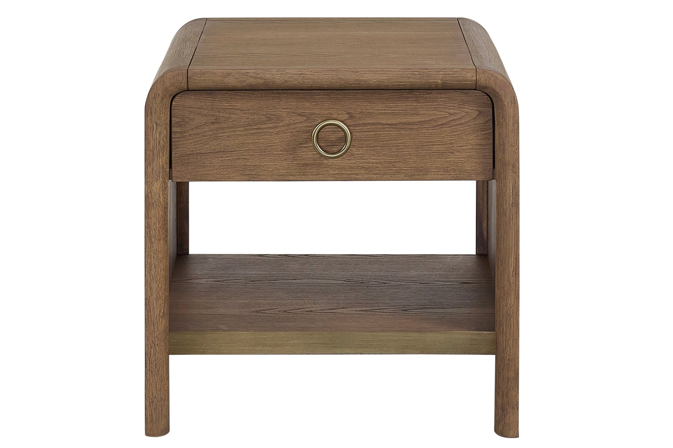 Bernards - ELURE LATTE END TABLE - Light Brown Wood - Tables