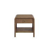 Bernards - ELURE LATTE END TABLE - Light Brown Wood - Tables
