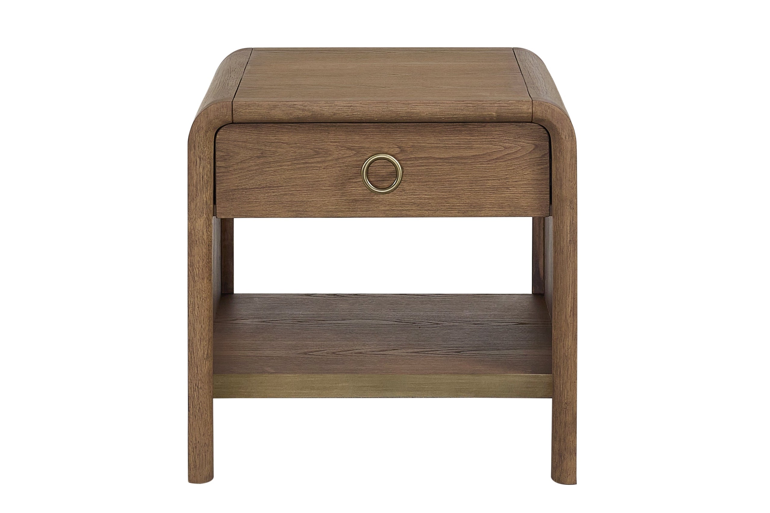 Bernards - ELURE LATTE END TABLE - Light Brown Wood - Tables