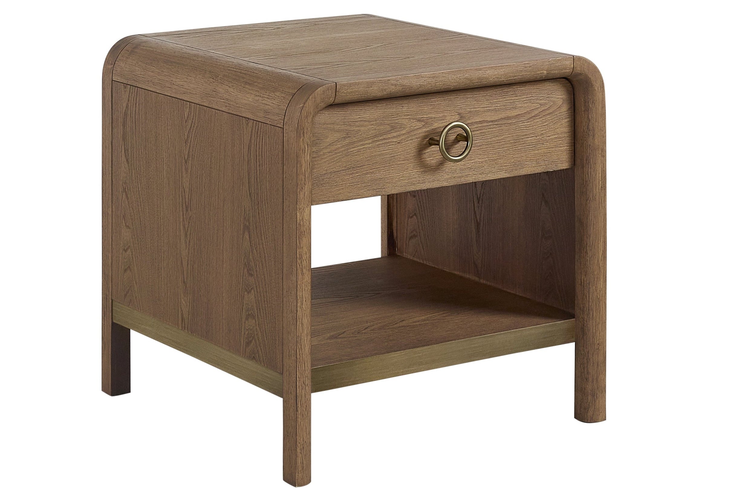 Bernards - ELURE LATTE END TABLE - Light Brown Wood - Tables - Additional View 1