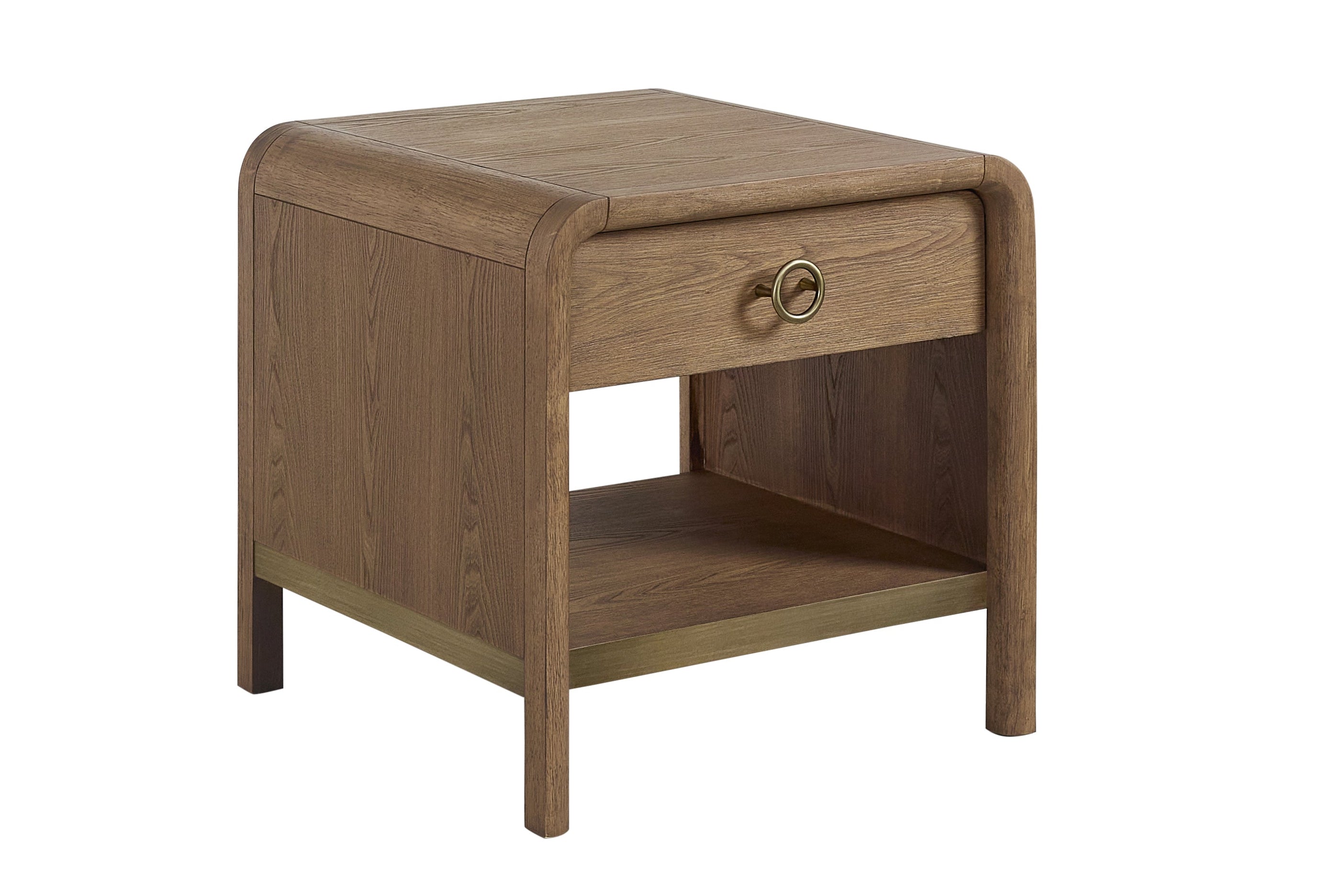 Bernards - ELURE LATTE END TABLE - Light Brown Wood - Tables - Additional View 1