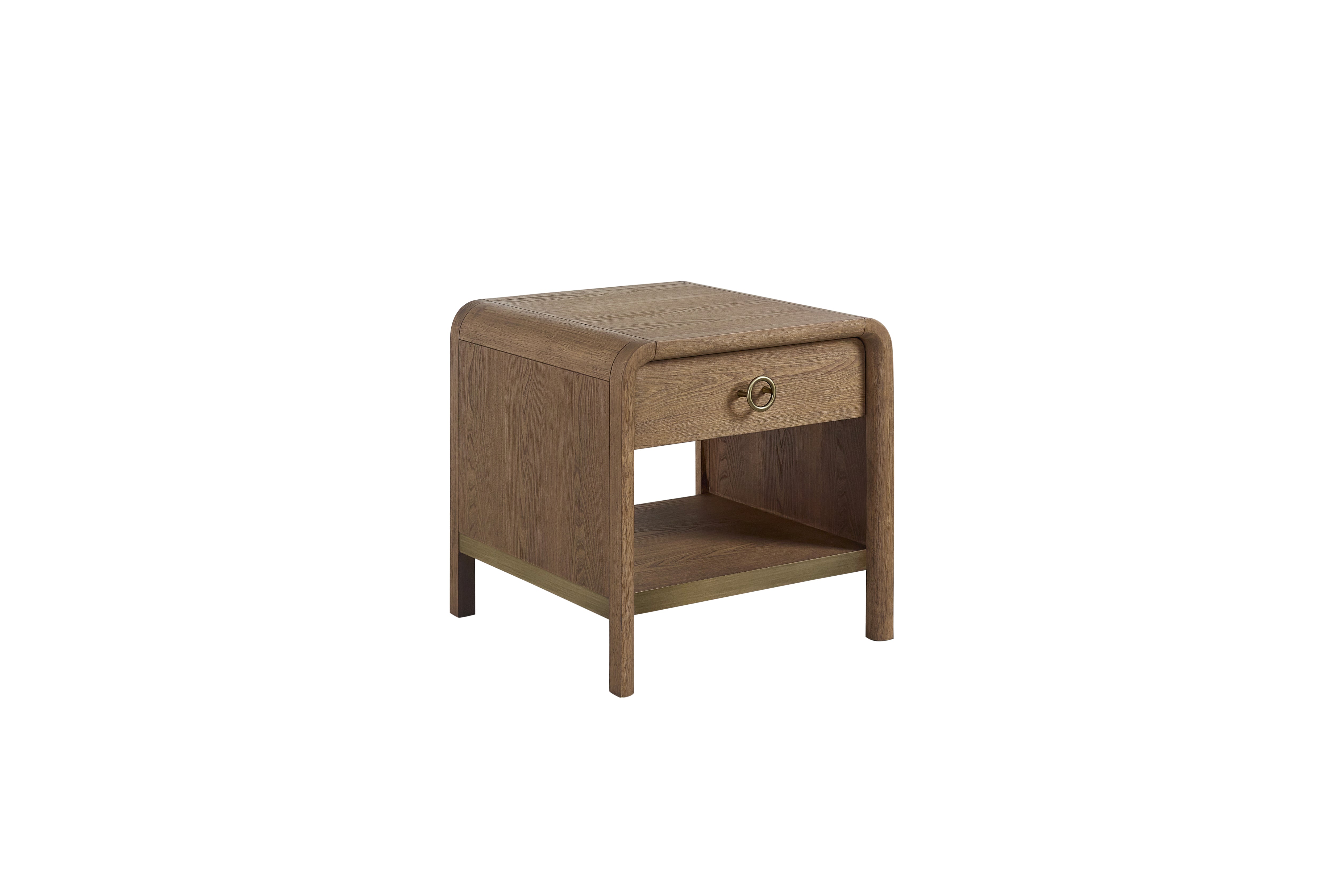 Bernards - ELURE LATTE END TABLE - Light Brown Wood - Tables - Additional View 1