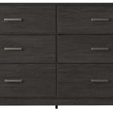 Ashley Furniture - Belachime Dresser - Black - Dark Gray Wood - Dresser & Mirror - Additional View 1
