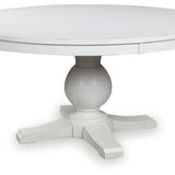 Ashley Furniture - CHADWORTH WHITE DINING TABLE - Wood - Tables