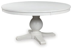 Ashley Furniture - CHADWORTH WHITE DINING TABLE - Wood - Tables