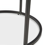 Ashley Furniture - JUSMOUR 4 PIECE NESTING OCCASIONAL TABLE SET - Black Faux Marble|Faux Leather|Metal - Tables - Additional View 5