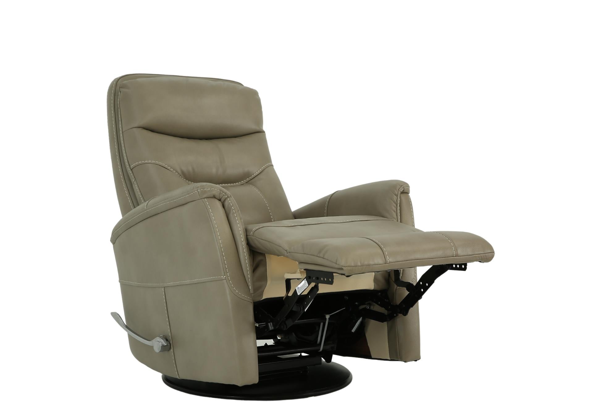 Antonio Swivel Recliner - Pewter - Additional View 2