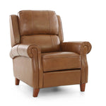Bradenton Leather Push Back Recliner - Buckskin - Additional View 1