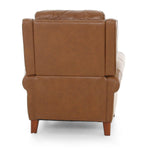 Bradenton Leather Push Back Recliner - Buckskin - Additional View 4