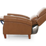 Bradenton Leather Push Back Recliner - Buckskin - Additional View 5