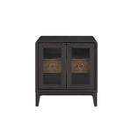 Bernards - ELURE FLOATING DRAWER NIGHTSTAND - Black Wood - Nightstands