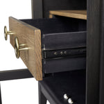 Bernards - ELURE FLOATING DRAWER NIGHTSTAND - Black Wood - Nightstands - Additional View 2