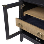 Bernards - ELURE FLOATING DRAWER NIGHTSTAND - Black Wood - Nightstands - Additional View 3