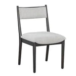 Chair with a white seat and backrest on a white background