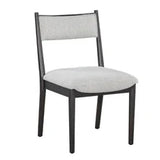 Chair with a white seat and backrest on a white background