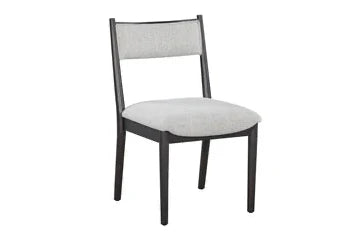 Chair with a white seat and backrest on a white background