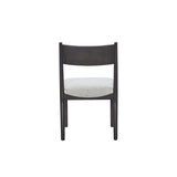 Bernards - ELURE BLACK CRESCENT CHAIR - Black|Pearl Silver Wood|Fabric - Chairs - Additional View 1