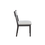 Bernards - ELURE BLACK CRESCENT CHAIR - Black|Pearl Silver Wood|Fabric - Chairs - Additional View 3