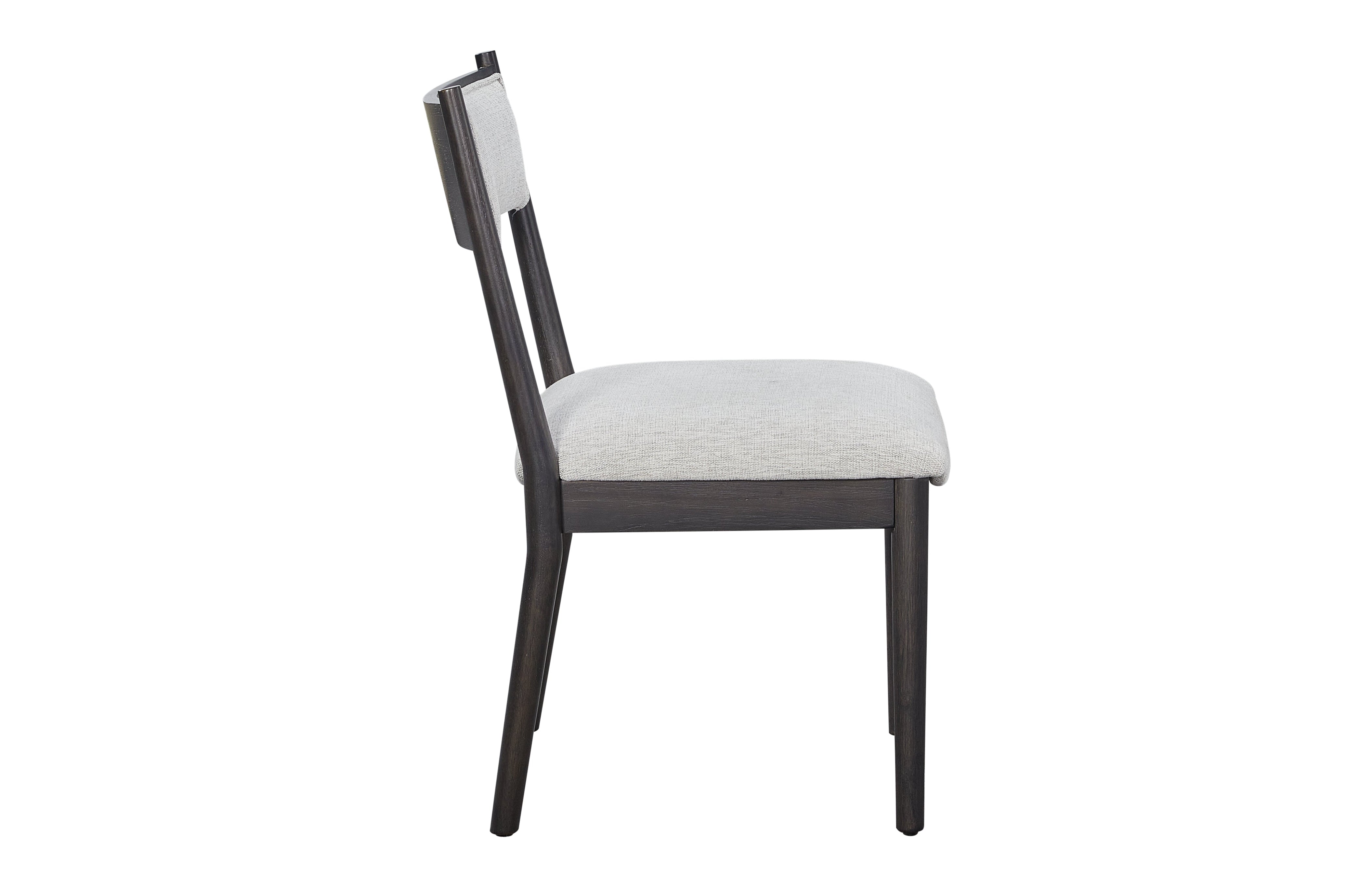Bernards - ELURE BLACK CRESCENT CHAIR - Black|Pearl Silver Wood|Fabric - Chairs - Additional View 3