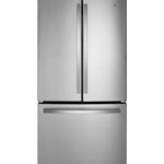 GE Energy Star 27.0 Cu. Ft. Fingerprint Resistant French-Door Refrigerator - Stainless Steel - Pearl Silver - Refrigerators