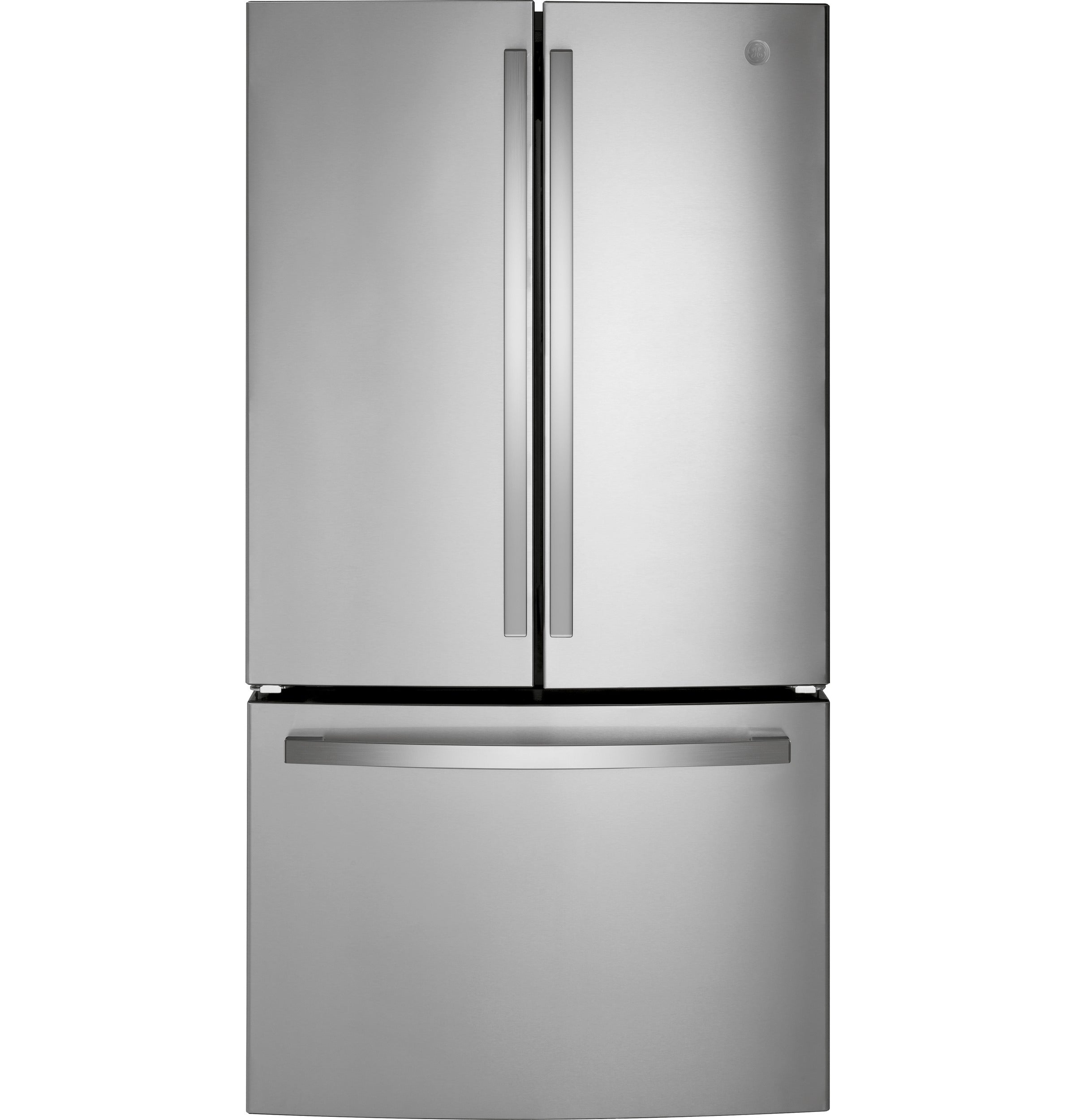 GE Energy Star 27.0 Cu. Ft. Fingerprint Resistant French-Door Refrigerator - Stainless Steel - Pearl Silver - Refrigerators