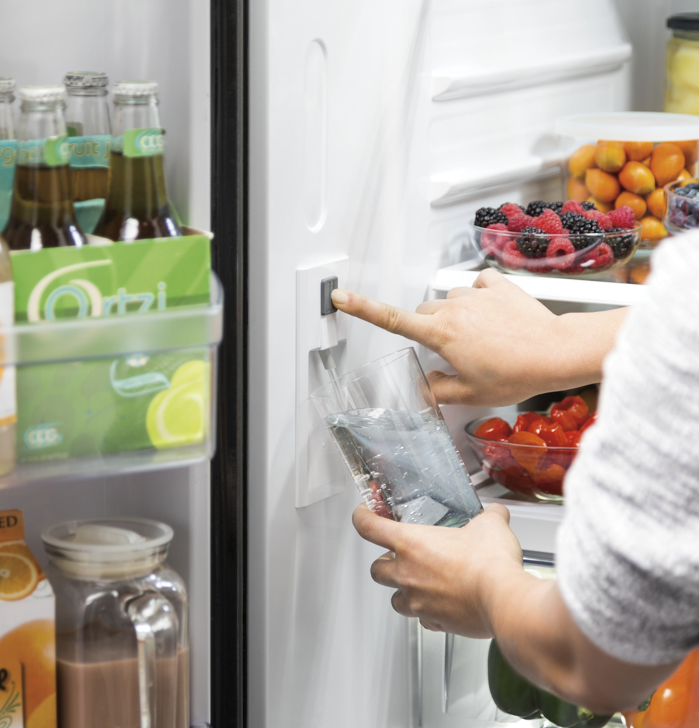 GE Energy Star 27.0 Cu. Ft. Fingerprint Resistant French-Door Refrigerator - Stainless Steel - Pearl Silver - Refrigerators - Additional View 5