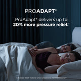 Tempur Sealy - Proadapt 2.0 Medium Twin Xl Mattress - White|Black Fabric - Mattresses - Additional View 10