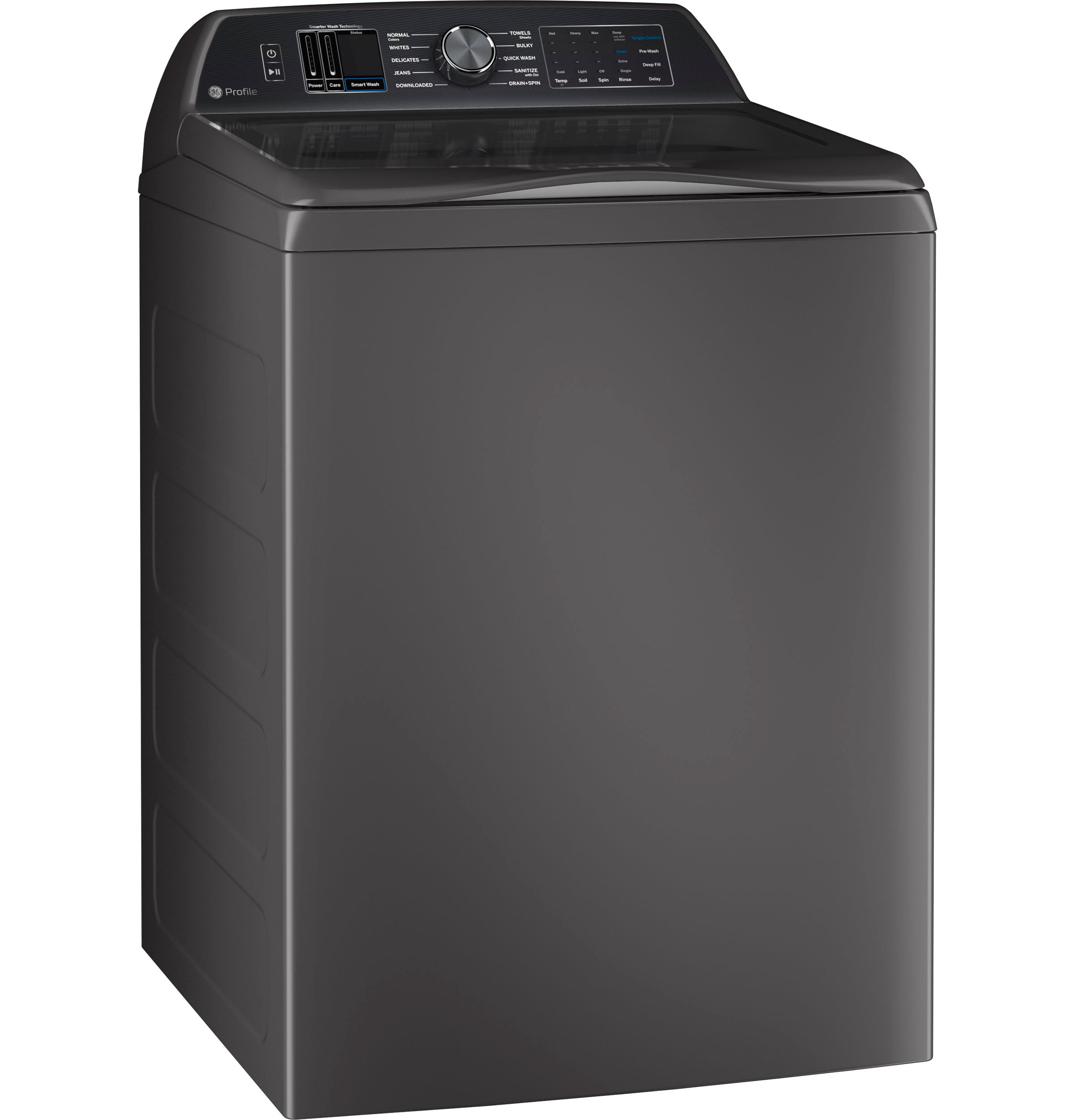 GE DIAMOND GRAY 5.4CU TOP LOAD WASHER - Dark Gray - Washers - Additional View 1