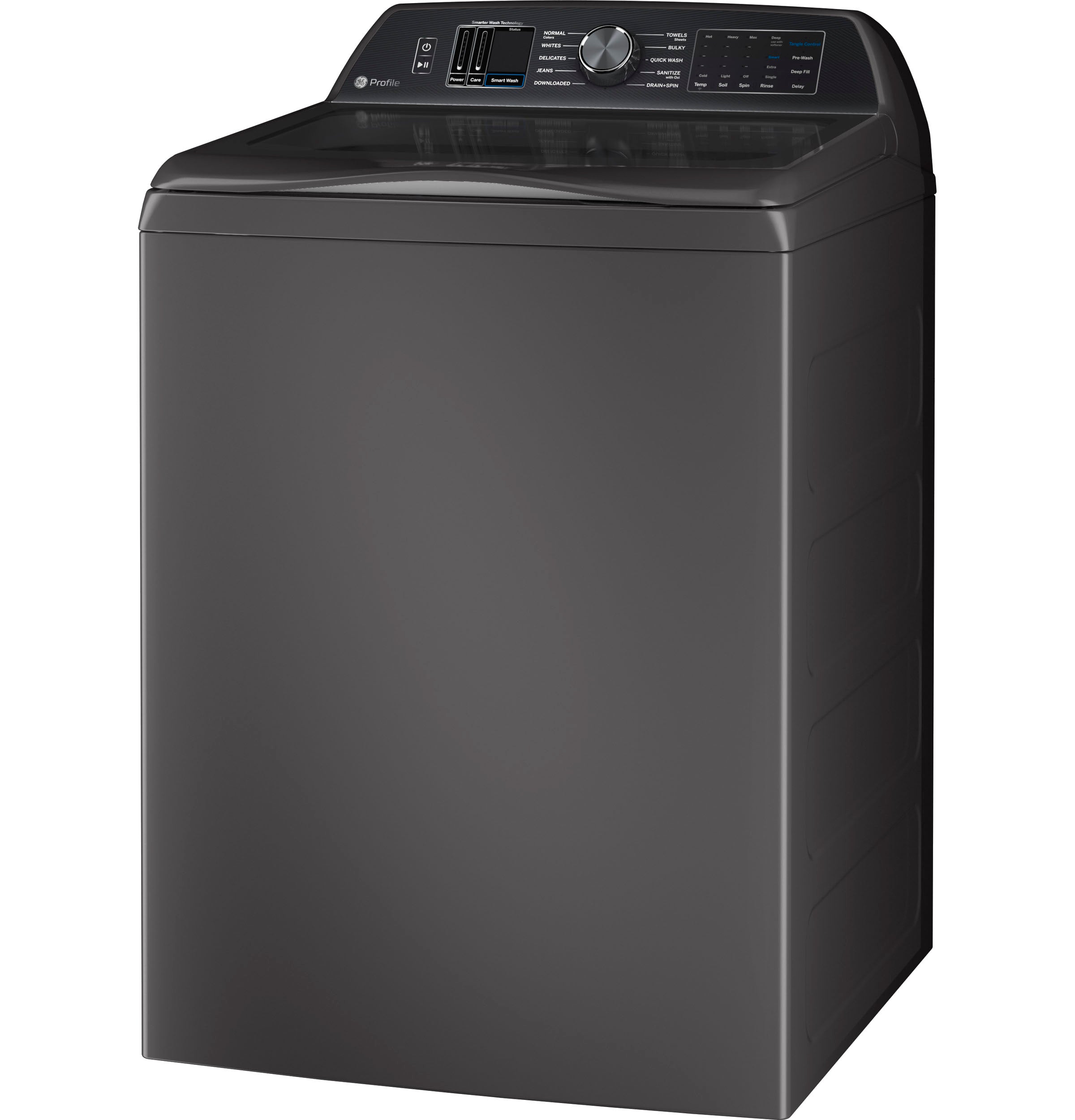 GE DIAMOND GRAY 5.4CU TOP LOAD WASHER - Dark Gray - Washers - Additional View 2