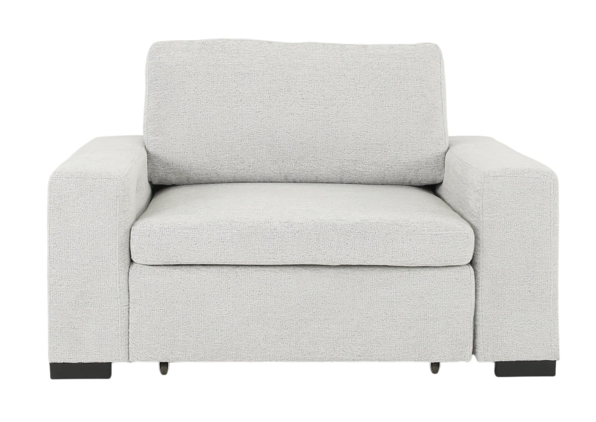 LACHLAN NICKEL POWER RECLINER WITH SLIDING CHAISE