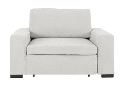 LACHLAN NICKEL POWER RECLINER WITH SLIDING CHAISE