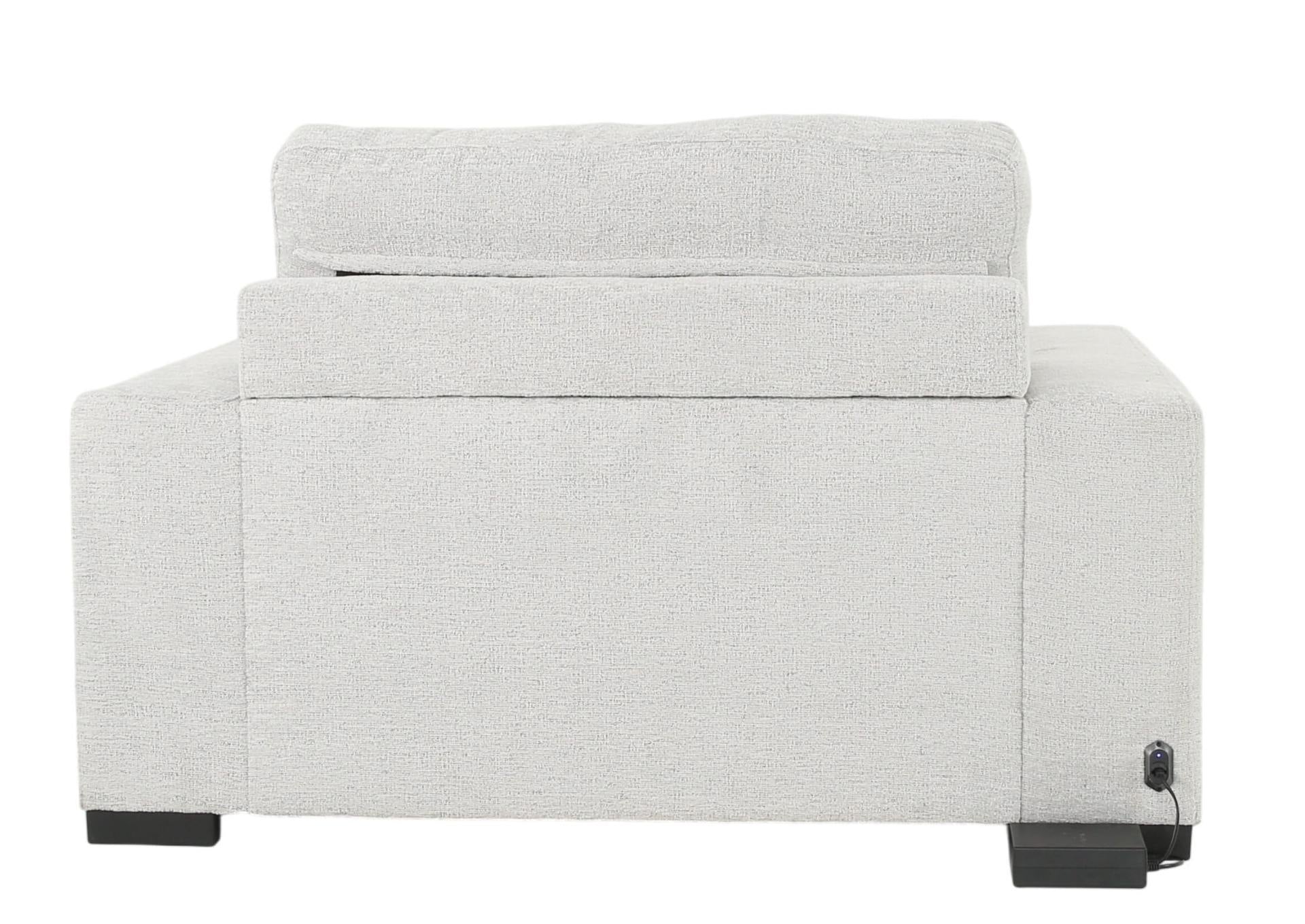 LACHLAN NICKEL POWER RECLINER WITH SLIDING CHAISE - Additional View 5