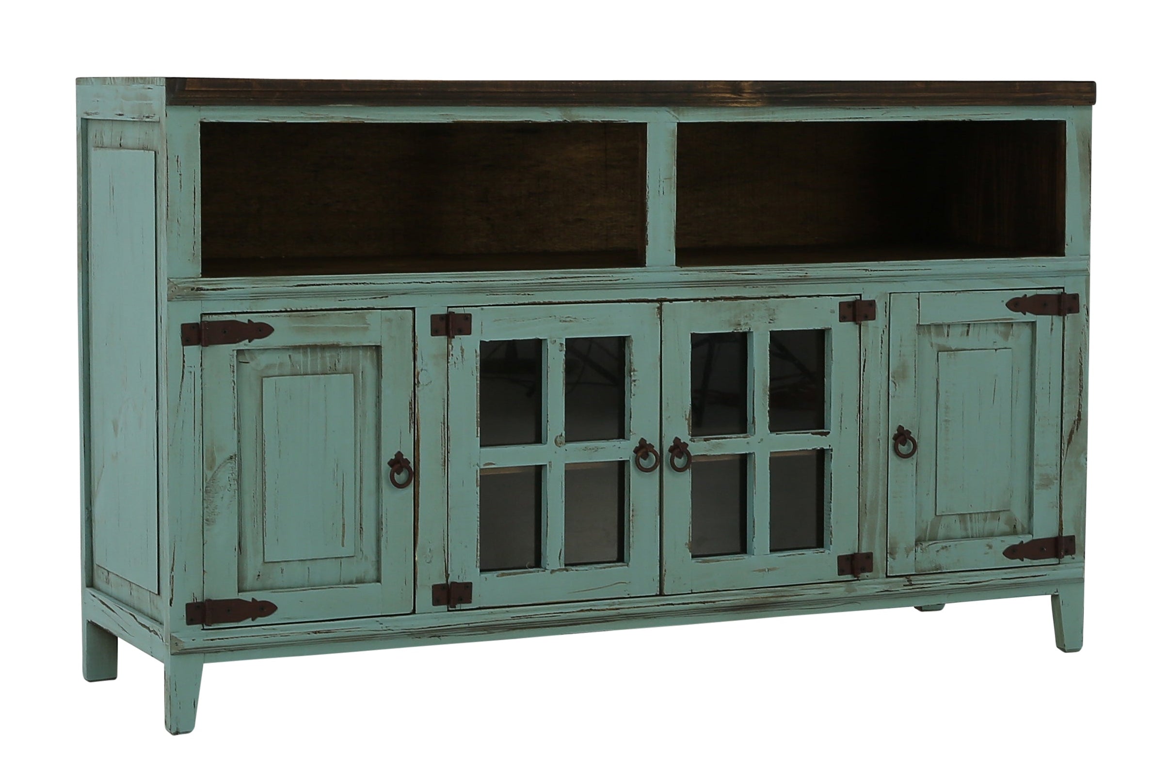 Lawman 60" Media Console - Turquoise - Additional View 1