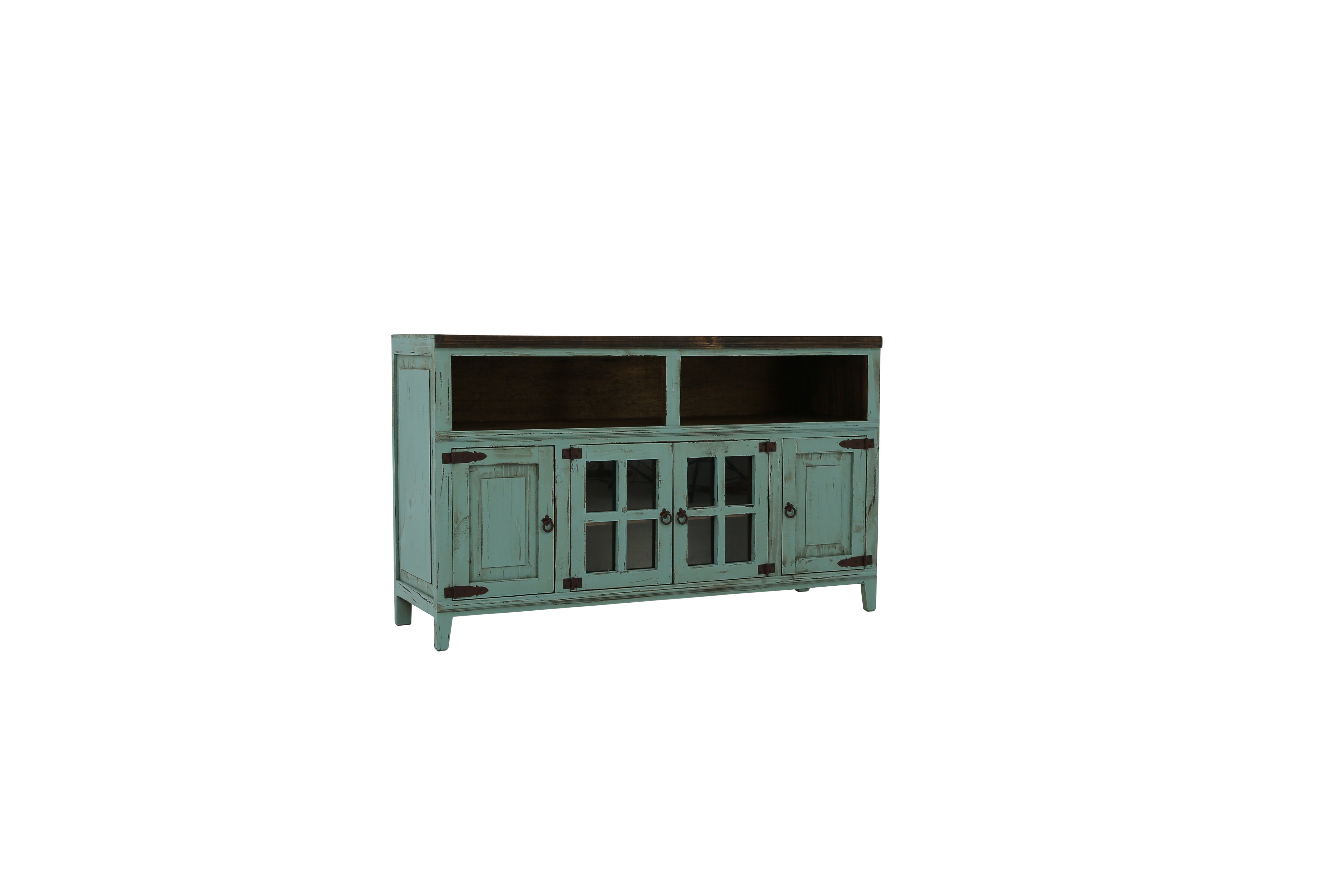Lawman 60" Media Console - Turquoise - Additional View 1