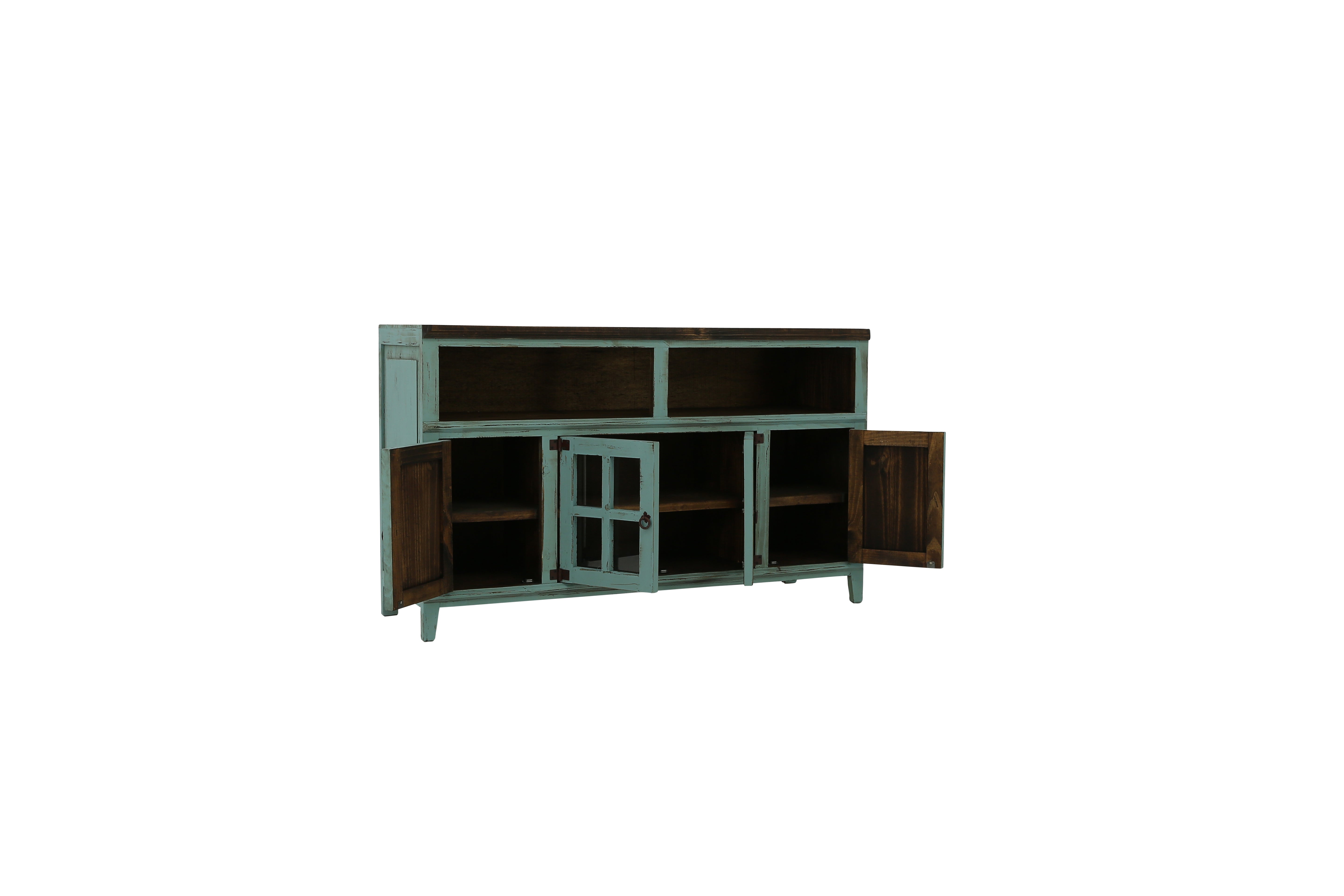 Lawman 60" Media Console - Turquoise - Additional View 2
