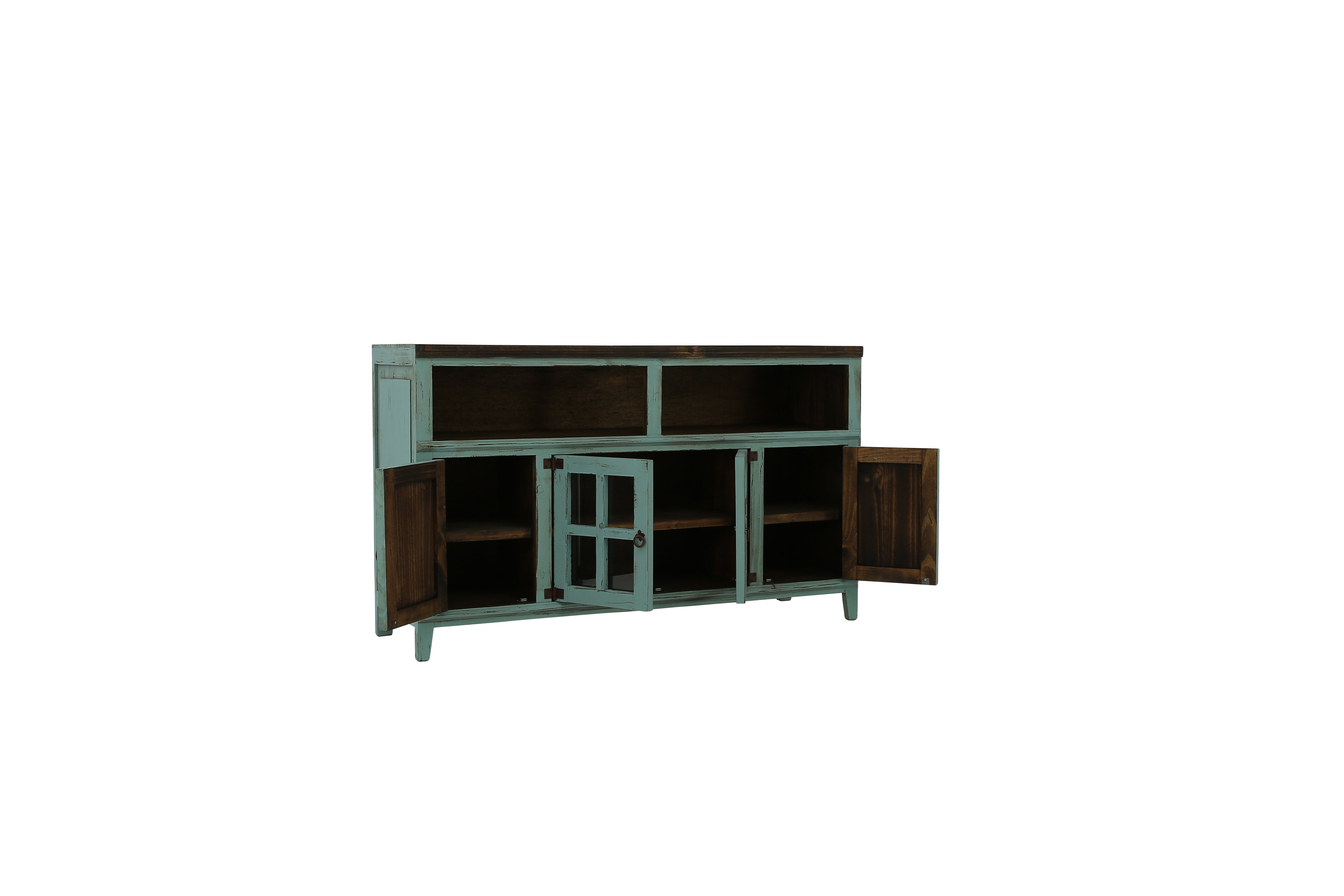 Lawman 60" Media Console - Turquoise - Additional View 3