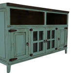 Lawman 60" Media Console - Turquoise - Additional View 4