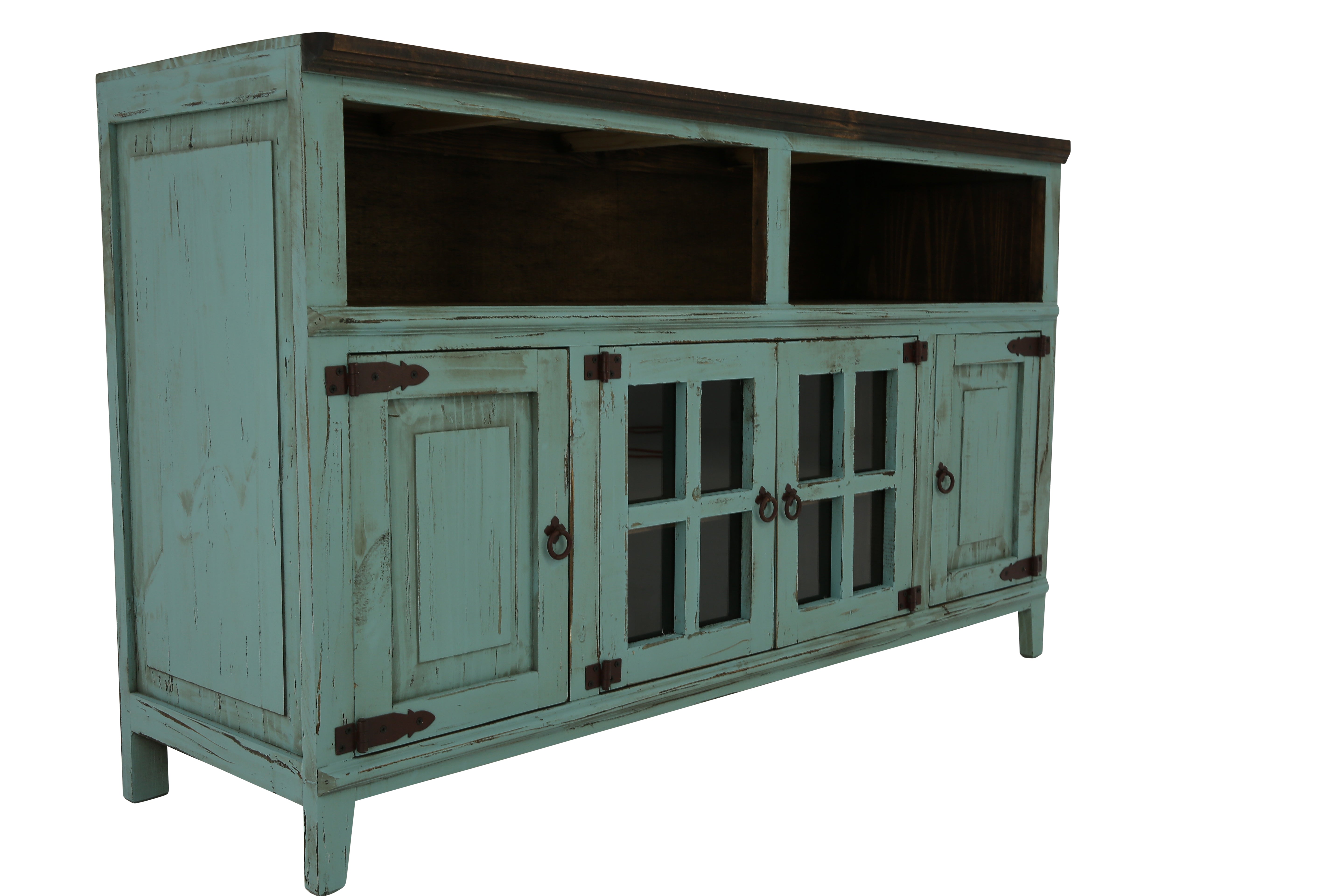 Lawman 60" Media Console - Turquoise - Additional View 4