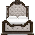 Ashley Furniture - MAYLEE QUEEN PANEL BED - Dark Brown Fabric|Wood - Beds - Additional View 4