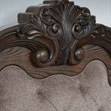 Ashley Furniture - MAYLEE QUEEN PANEL BED - Dark Brown Fabric|Wood - Beds - Additional View 6