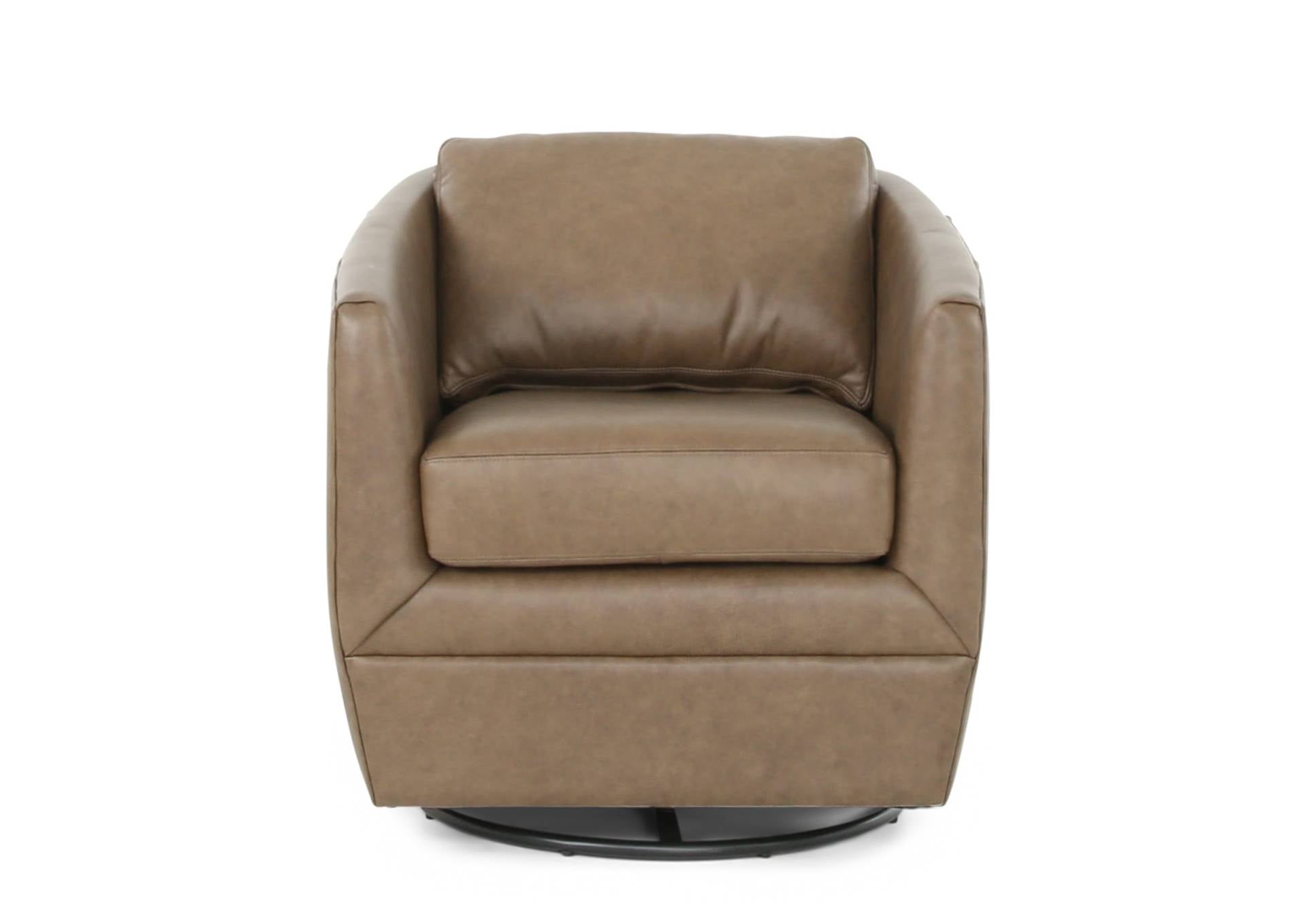NOVA HAVANA LEATHER GLIDE SWIVEL CHAIR