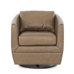 NOVA HAVANA LEATHER GLIDE SWIVEL CHAIR